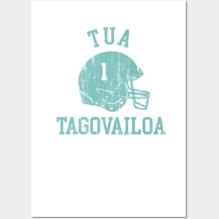 Tua Tagovailoa Miami Helmet Font Posters and Art